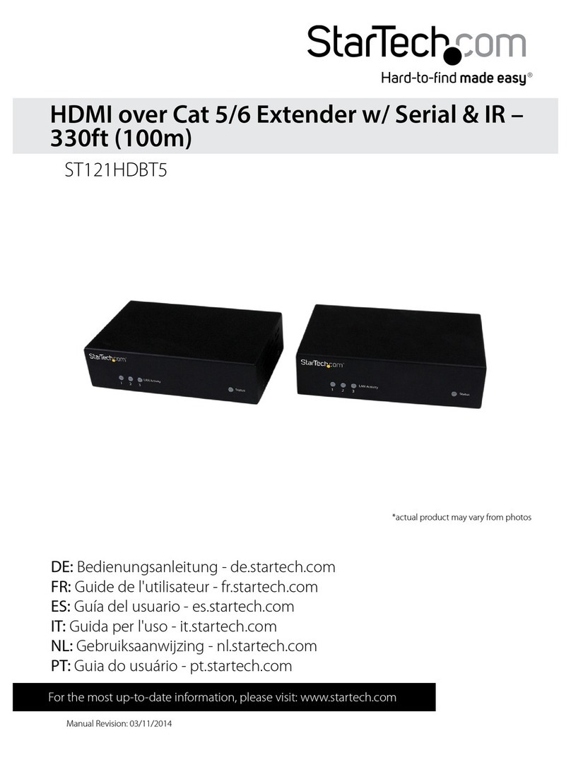 StarTech.com ST121HDBT5 User manual