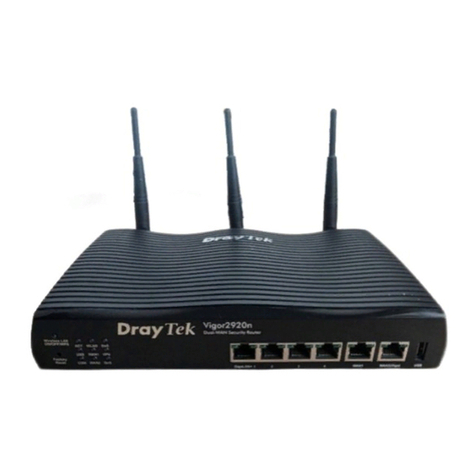 Draytek Vigor2920 Series User manual