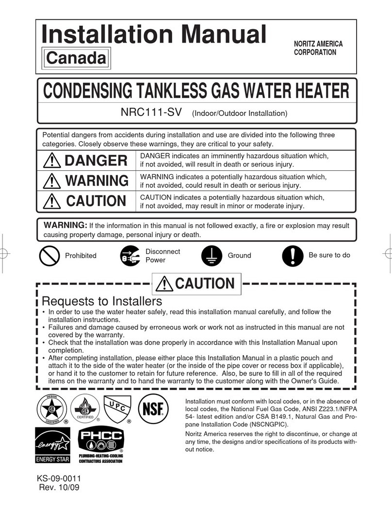 Noritz NRC111-SV installation manual