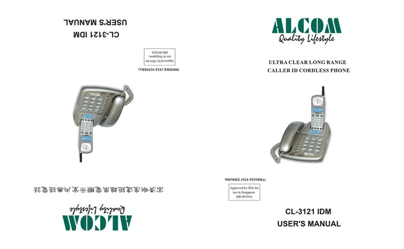 ALcom CL-3121 IDM user manual