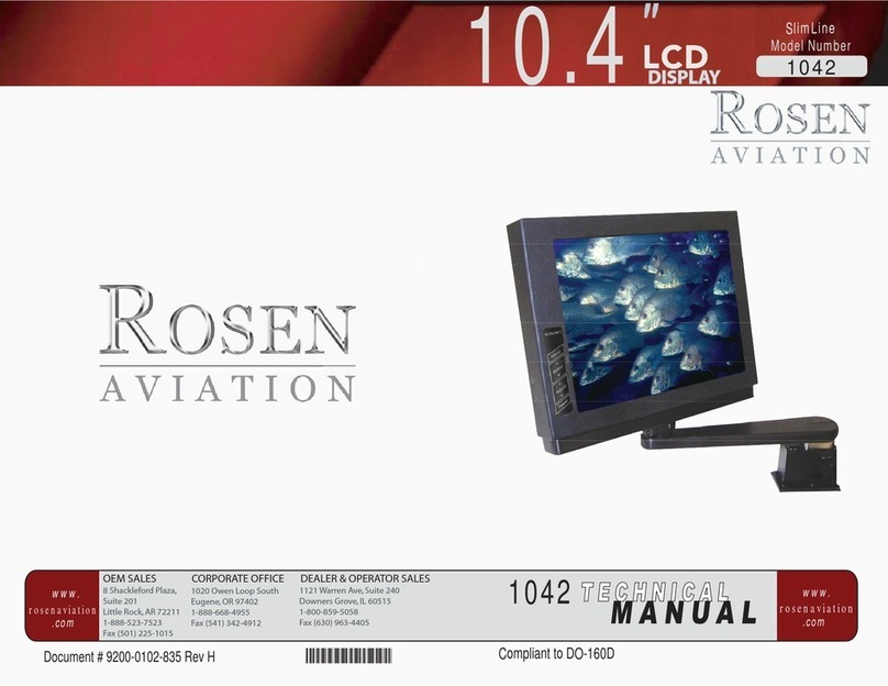 Rosen Aviation SlimLine 1042 User manual