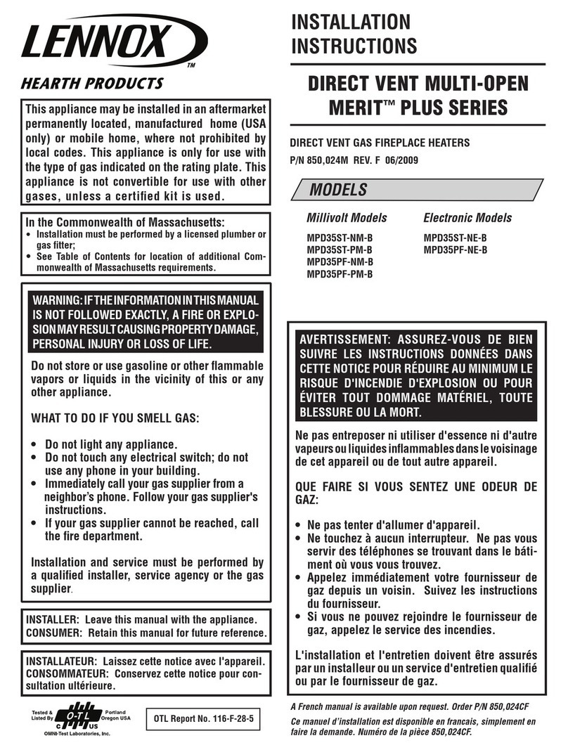 Lennox MPD35ST-NM-B User manual