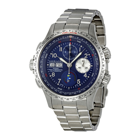 Hamilton Khaki Navy Regatta Automatic instruction manual