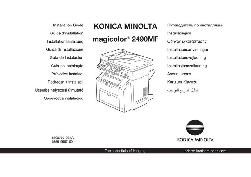 Konica Minolta magicolor2490MF installation guide