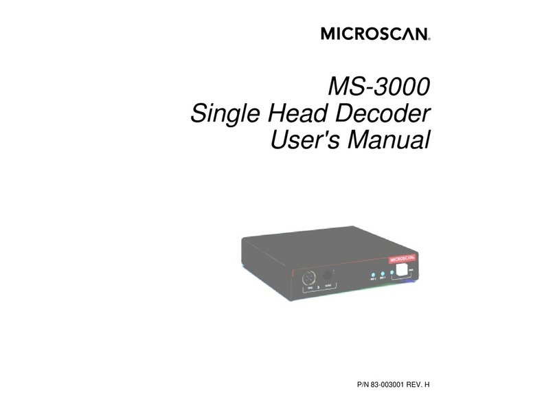 Microscan MS-3000 user manual