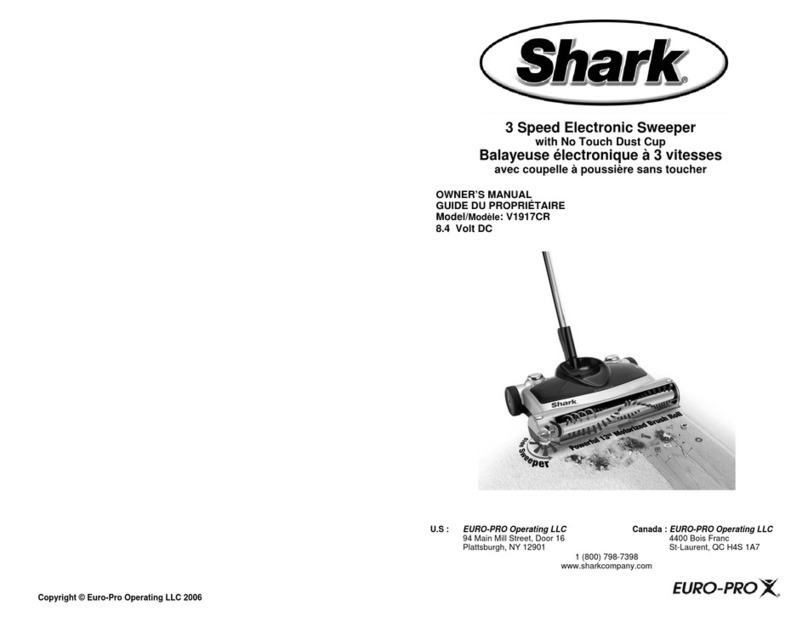 Shark v1917cr owner's manual