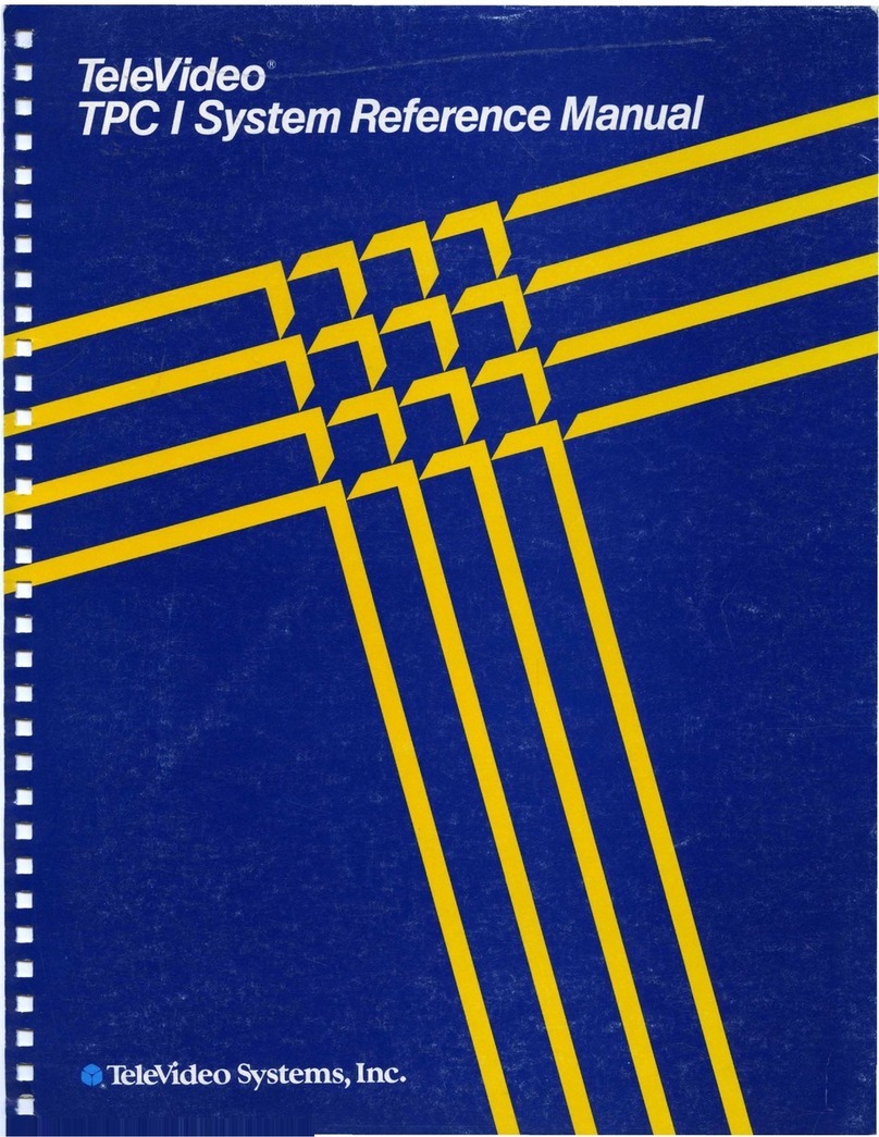 TeleVideo TPC I SYSTEM User manual