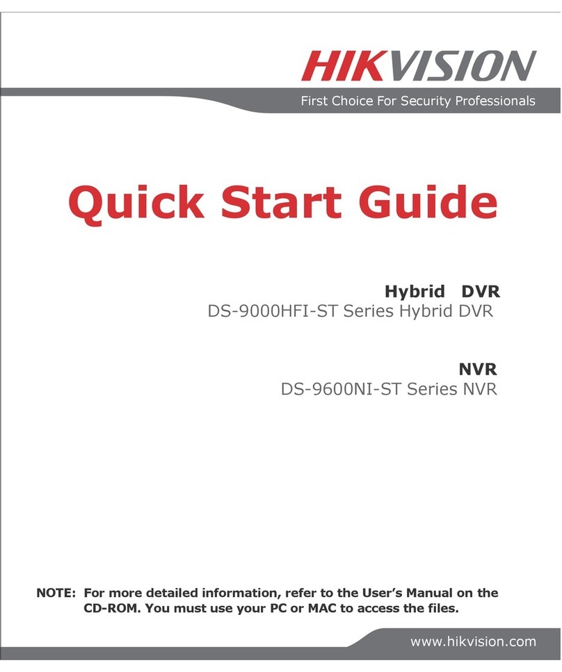 HIK VISION DS-9000HFI-ST quick start guide