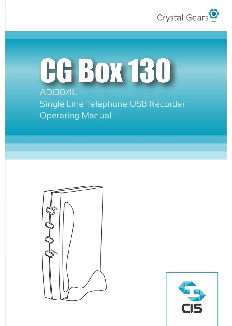 Crystal Gears AD130/IL operating manual