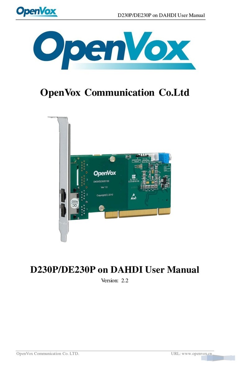 OpenVox D230P user manual