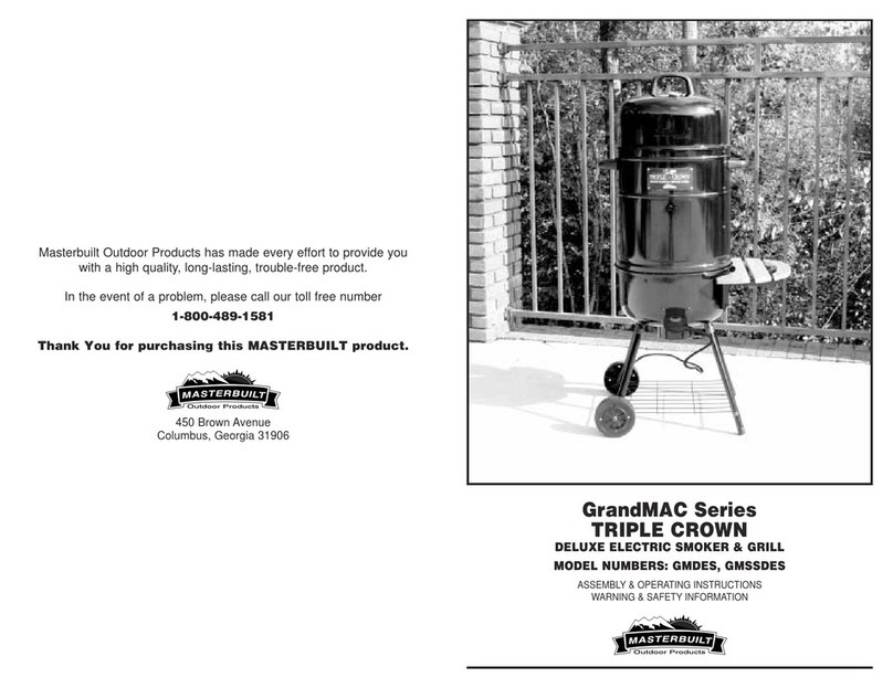 Masterbuilt GMDES Assembly & operating instructions
