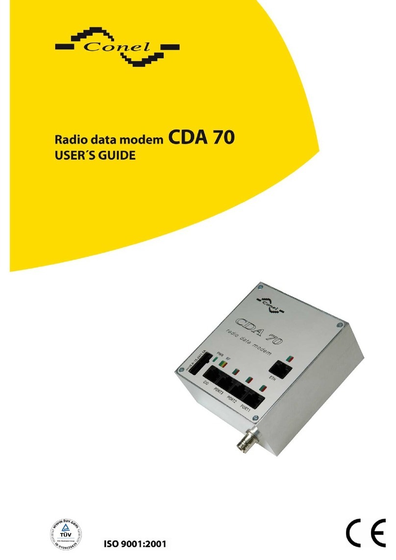 Conel CDA 70 user guide