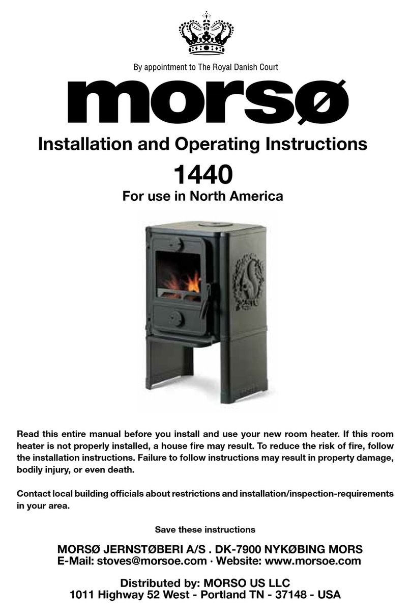 Morso UK 1440 Installation and operaing instructions