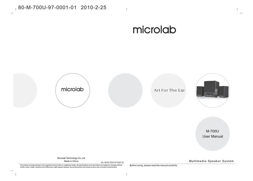 Microlab M-700U User manual