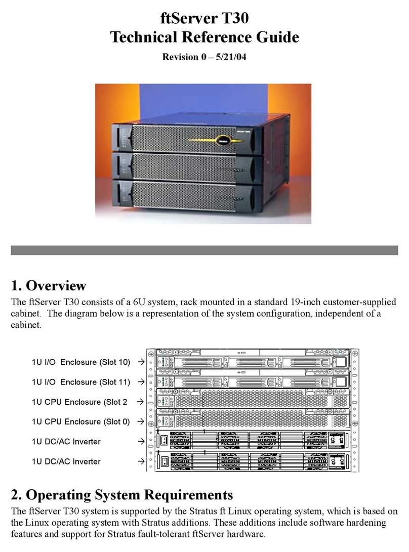 Stratus ftServer T30 Use and care manual