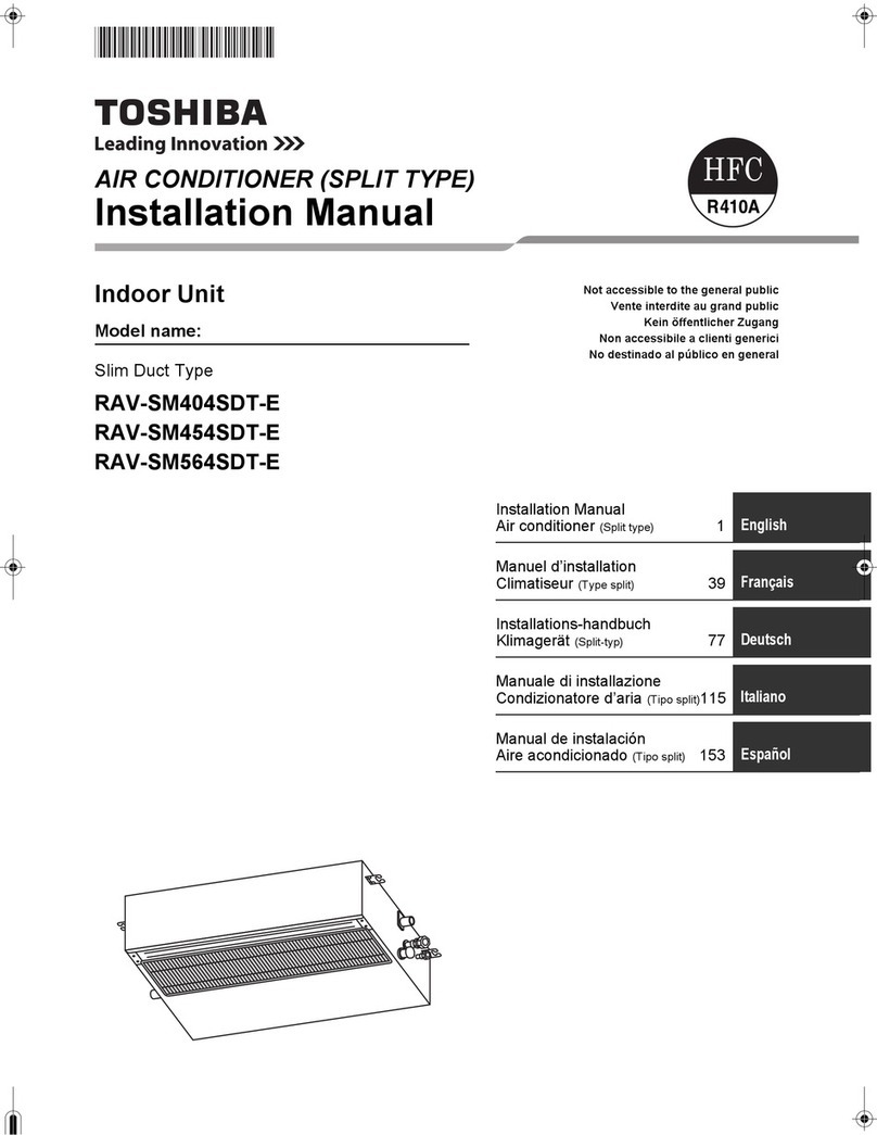 Toshiba RAV-SM404SDT-E User manual