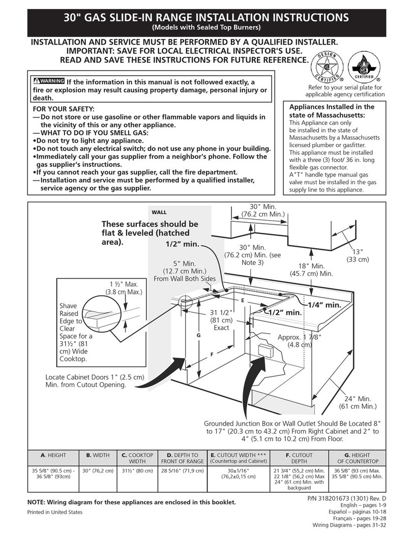Frigidaire Electric Slide-In Range User manual