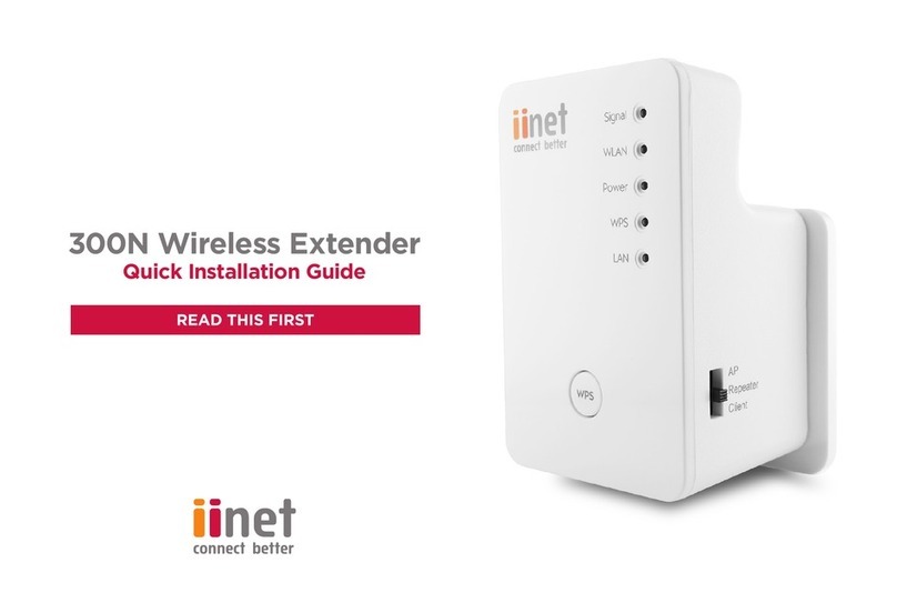 iiNet 300N Wireless Extender Quick installation guide