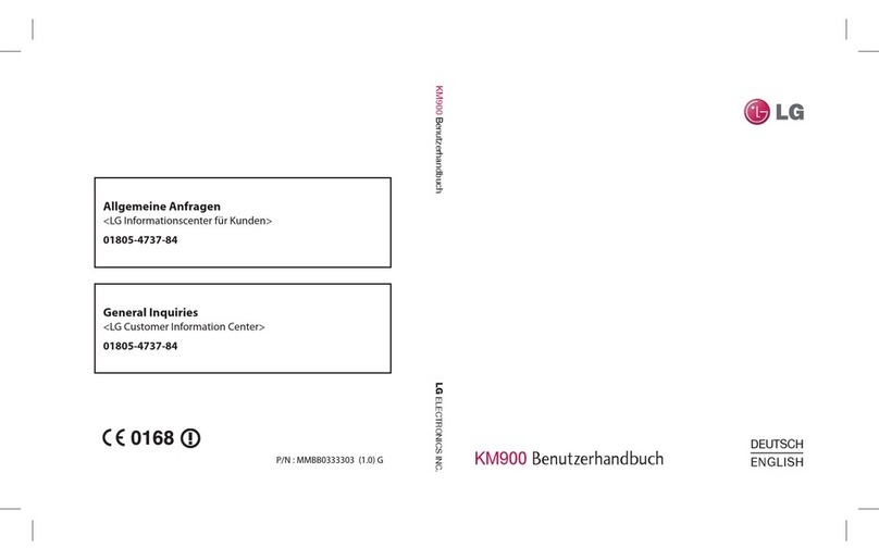 LG Vodafone KM900 user guide