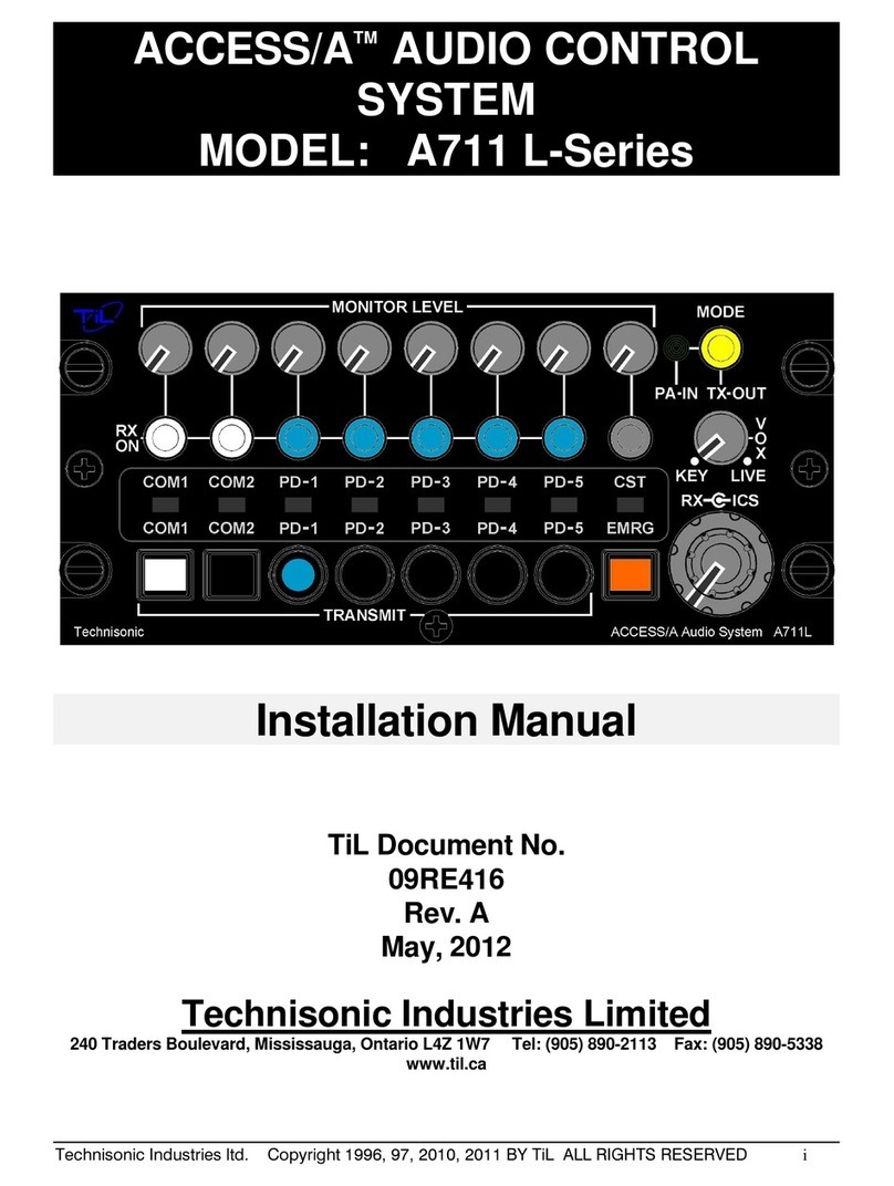 Technisonic Industries Limited A711 L-Series user guide