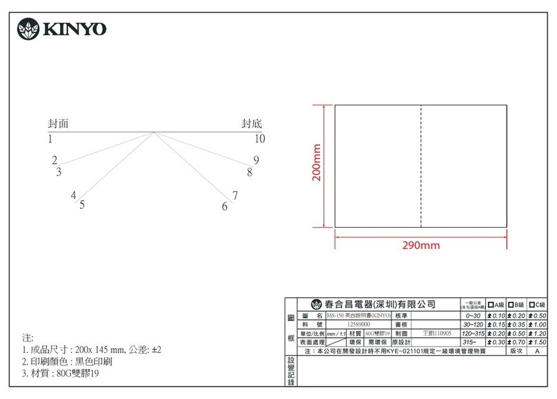 Kinyo MS-150 user guide