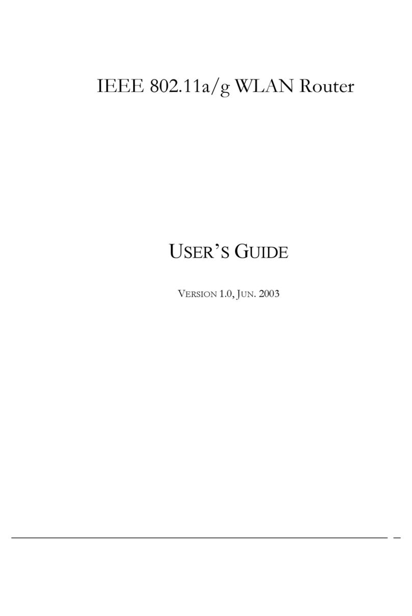 Atheros IEEE 802.11a/g WLAN Router User manual