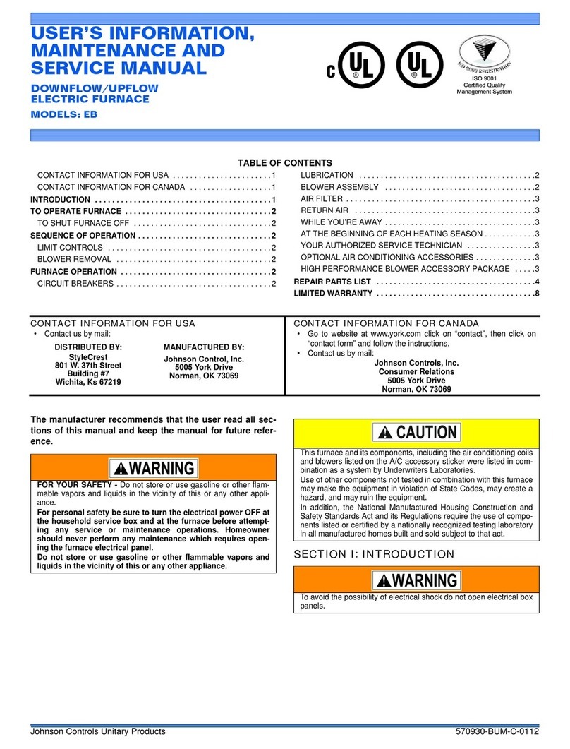 Johnson Controls EB User manual