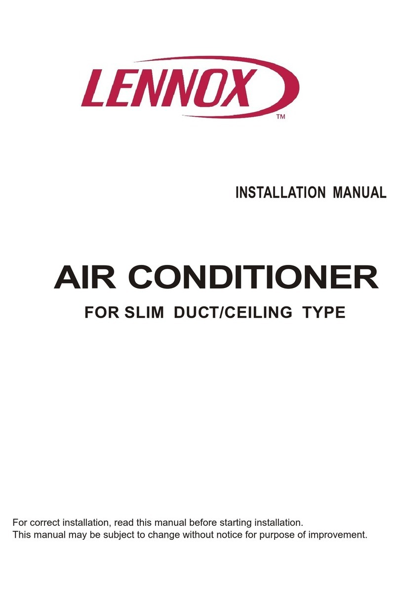 Lennox AIR CONDITIONER User manual