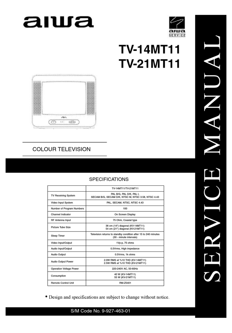 Aiwa TV-14MT11 User manual