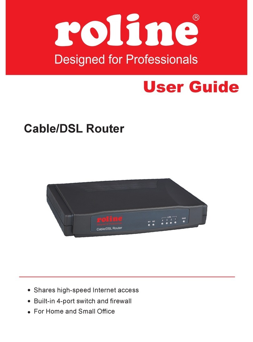 Roline Cable/DSL Router user guide