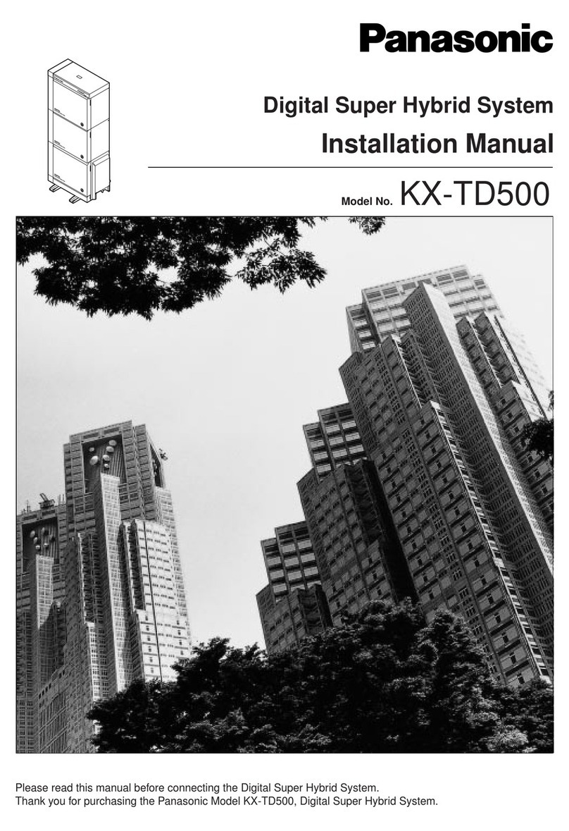 Panasonic KX-TD500 User manual