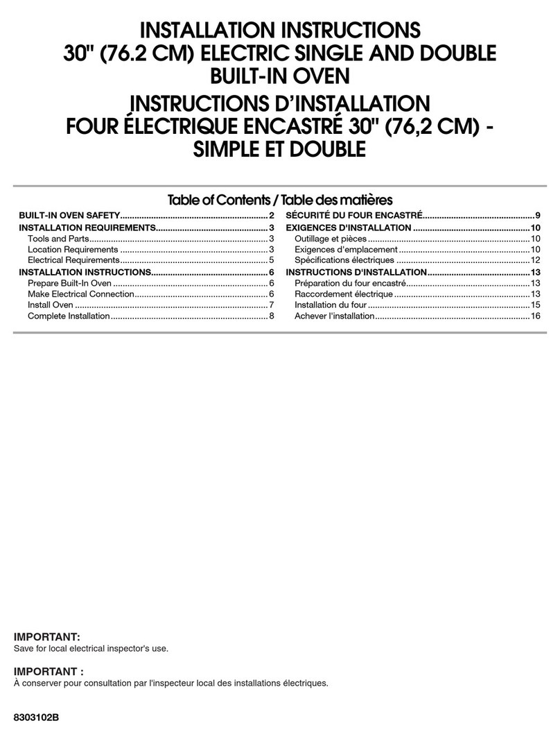 Maytag 30" (76.2 CM) ELECTRIC SINGLE AND DOUBLE BUILT-IN... User manual