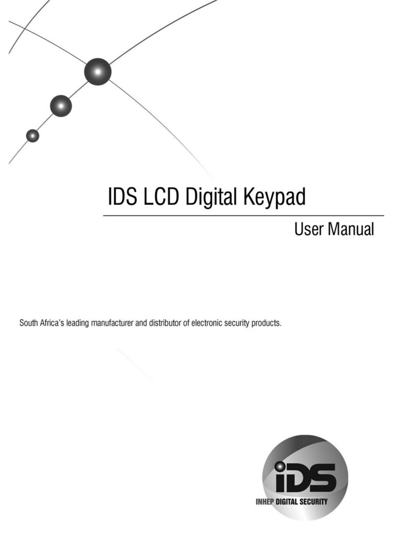 IDS LCD Digital Keypad user manual