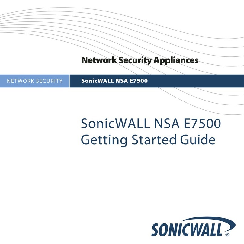 SonicWALL NSA E7500 Getting started guide SonicWALL NSA E7500 Getting started guide