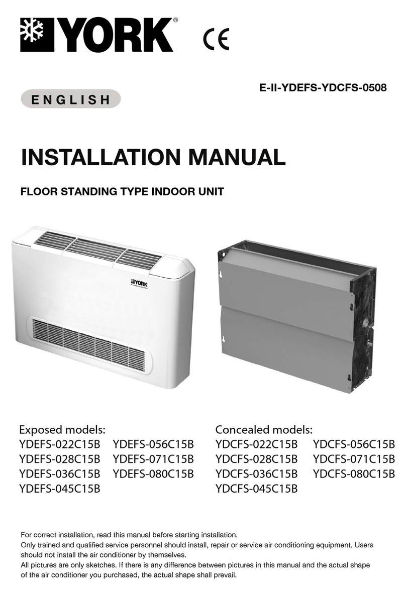York YDCFS-022C15B User manual