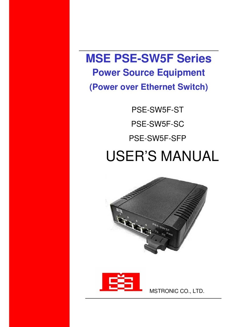 MSTRONIC PSE-SW5F-ST user manual