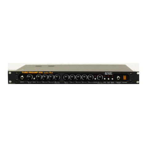 Engl Tube Preamp 530 Operator's manual