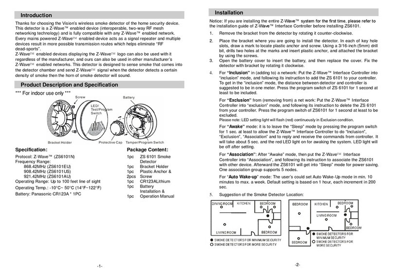 Vision ZS 6101 EU User manual