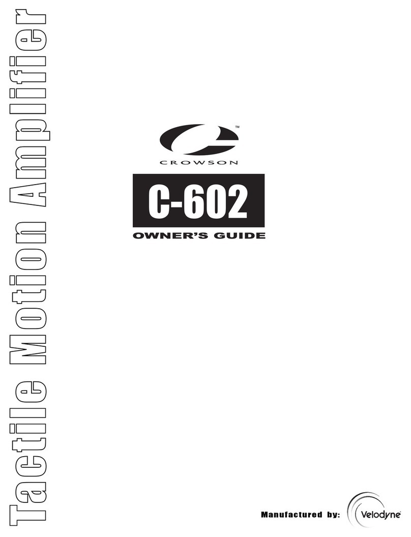 Crowson C-602 User manual