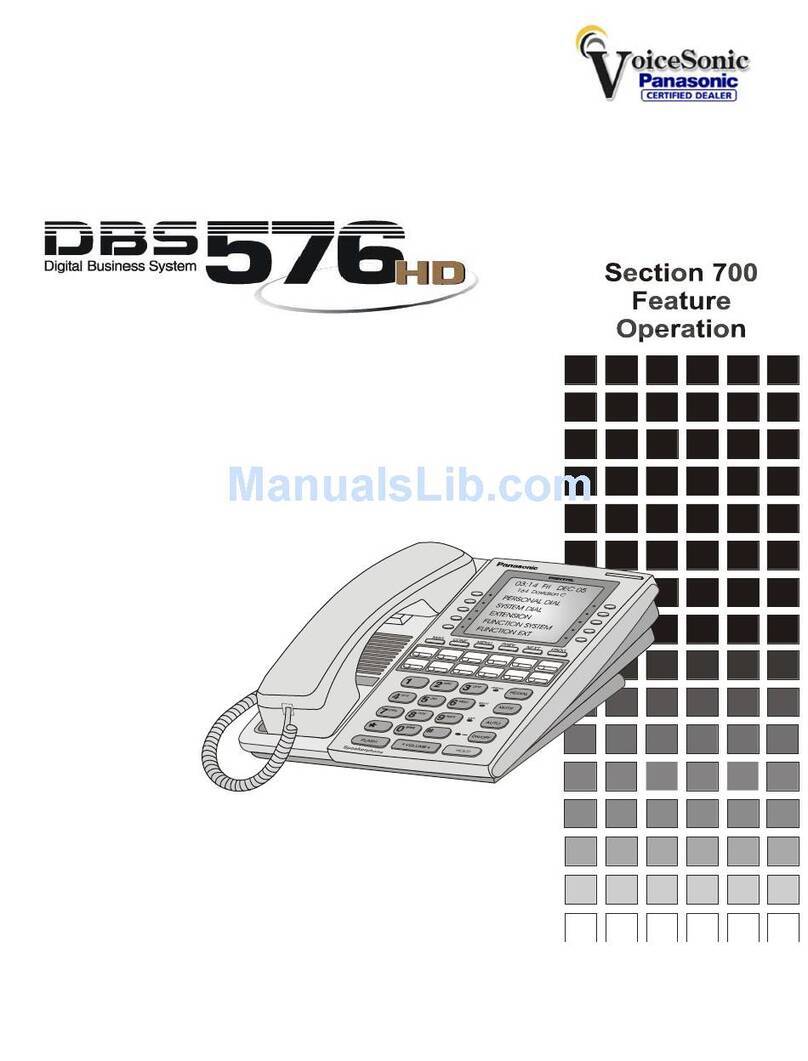 Panasonic DBS 576HD User manual Panasonic DBS 576HD User manual