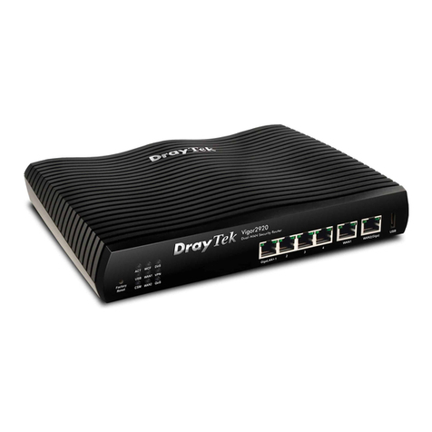 Draytek Vigor2920 Series user guide