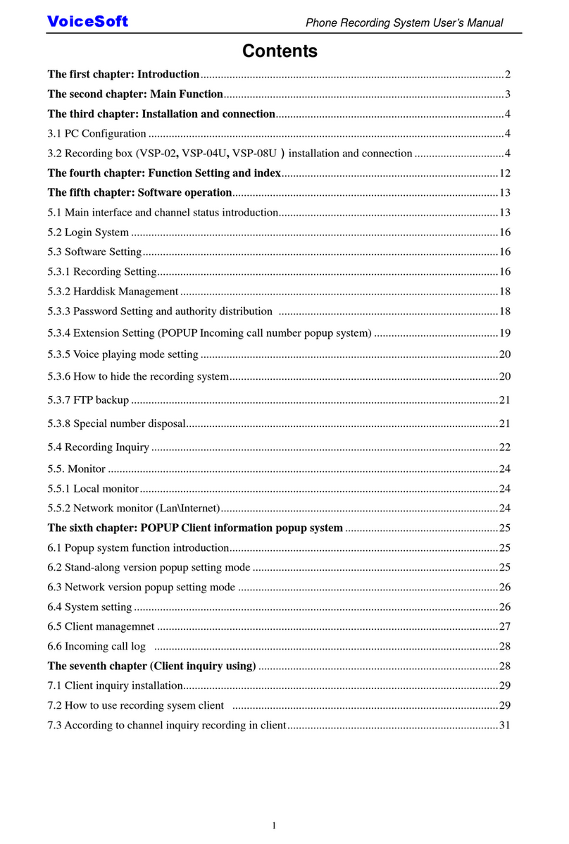 Telecom VoiceSoft user manual