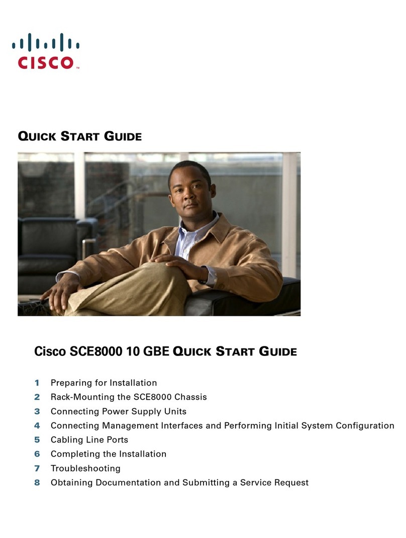 Cisco SCE8000 GBE User manual