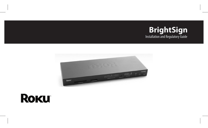 Roku BrightSign Installation and regulatory guide
