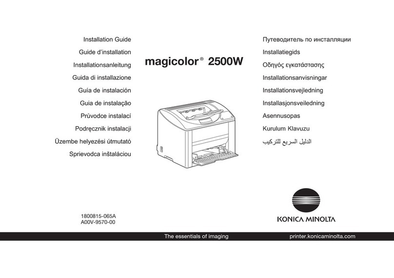 Konica Minolta Magicolor 2500W User manual