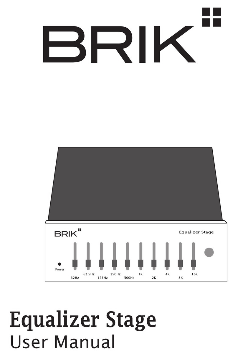 Brik Equalizer Stage user manual