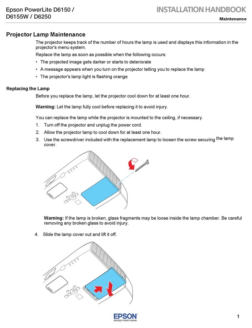 Epson PowerLite D6150 System manual
