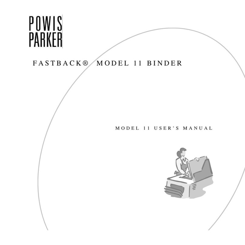Powis Parker FastBack Model 11 User manual