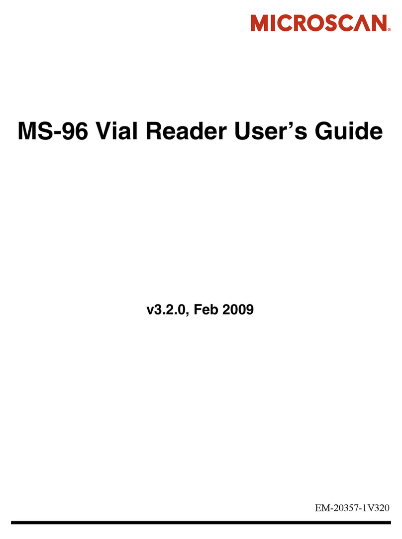 Microscan MS-96 Vial Reader user guide