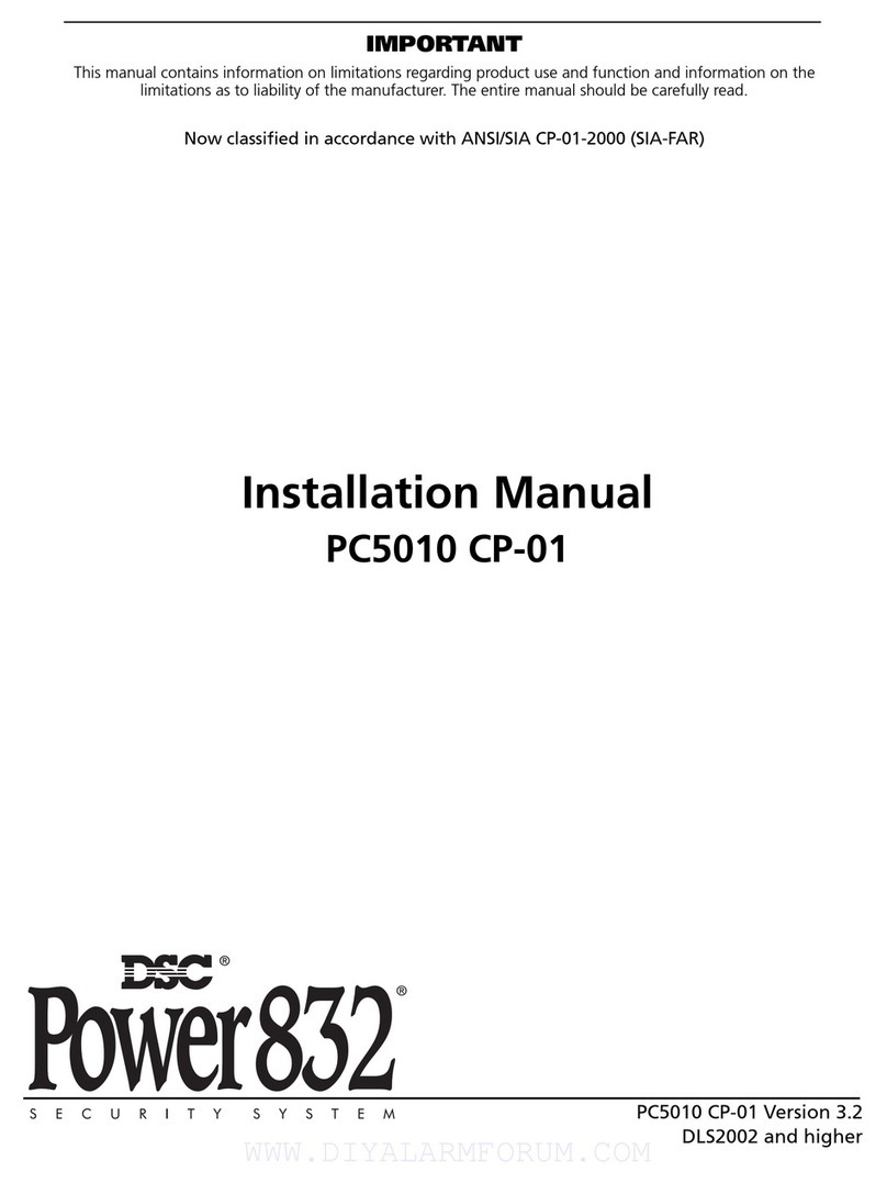 DSC Power832PC5010 CP-01 installation manual